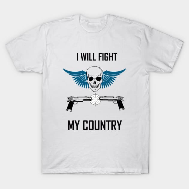 i will fight for my country T-Shirt by Umbreon77